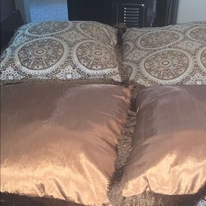 Beautiful pillows only used for decorations.